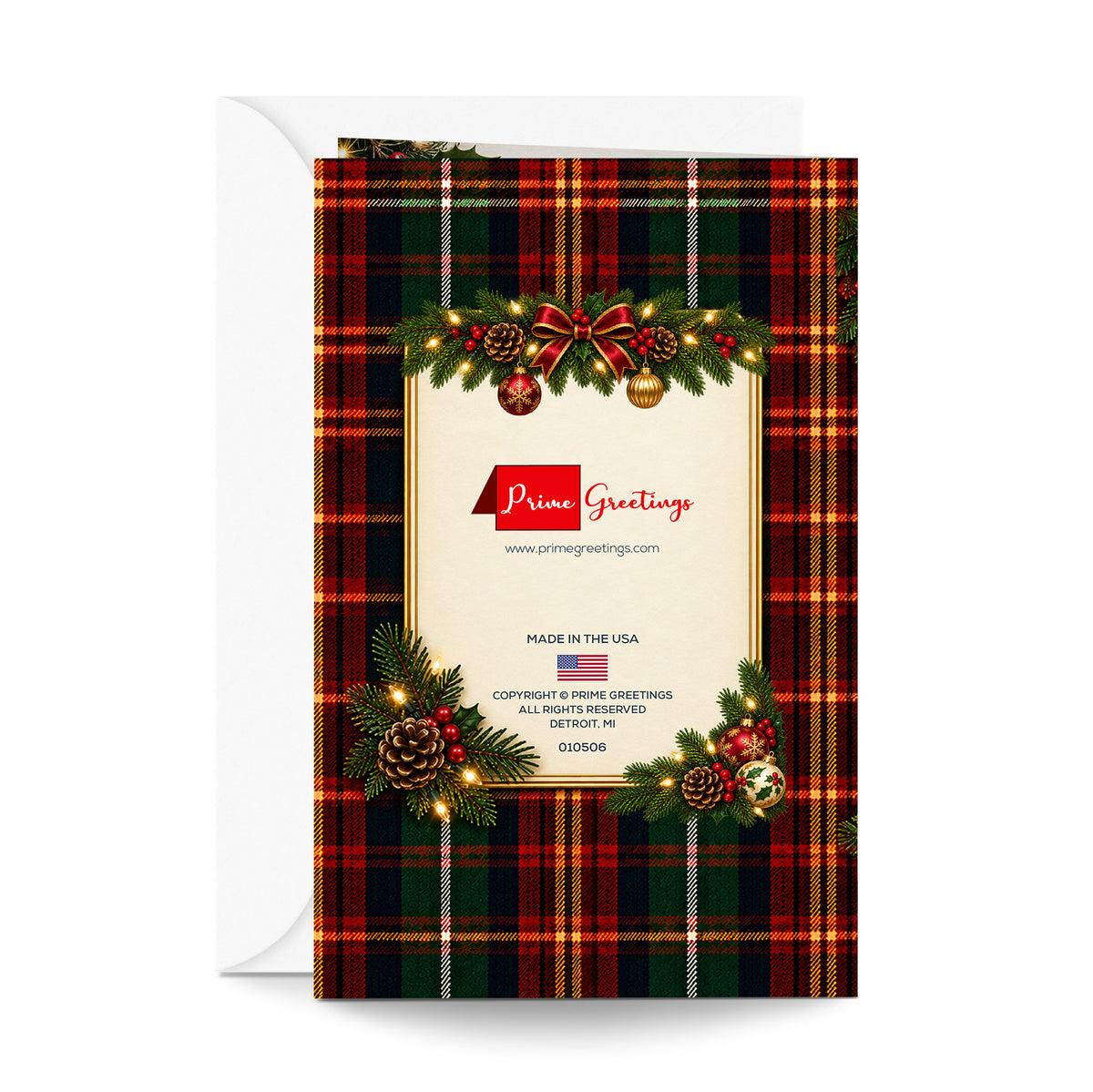 Brother Christmas Card — back