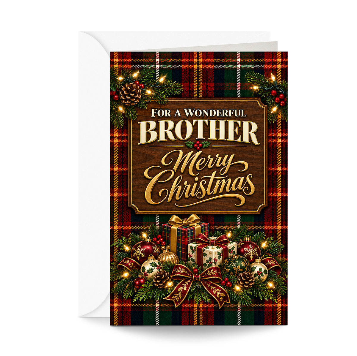 Brother Christmas Card — front