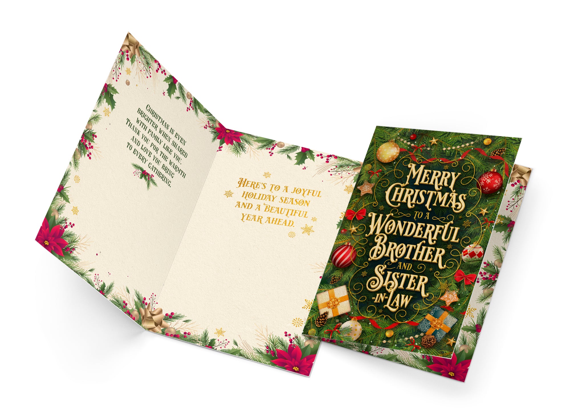 Brother and Sister-in-law Christmas Card