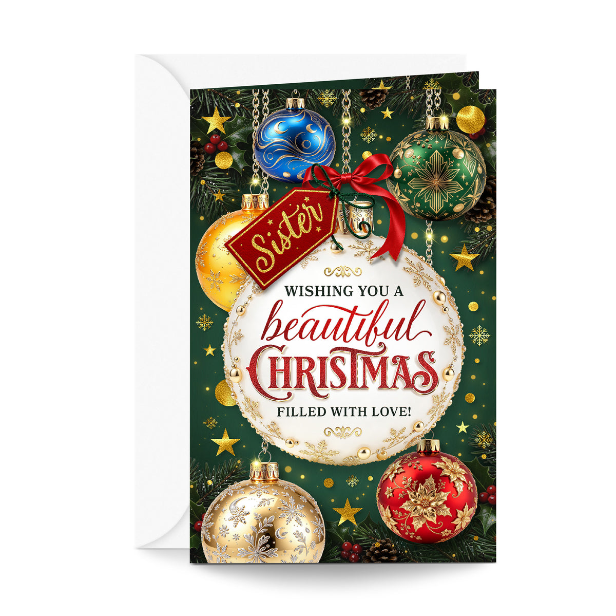 Sister Christmas Card — front
