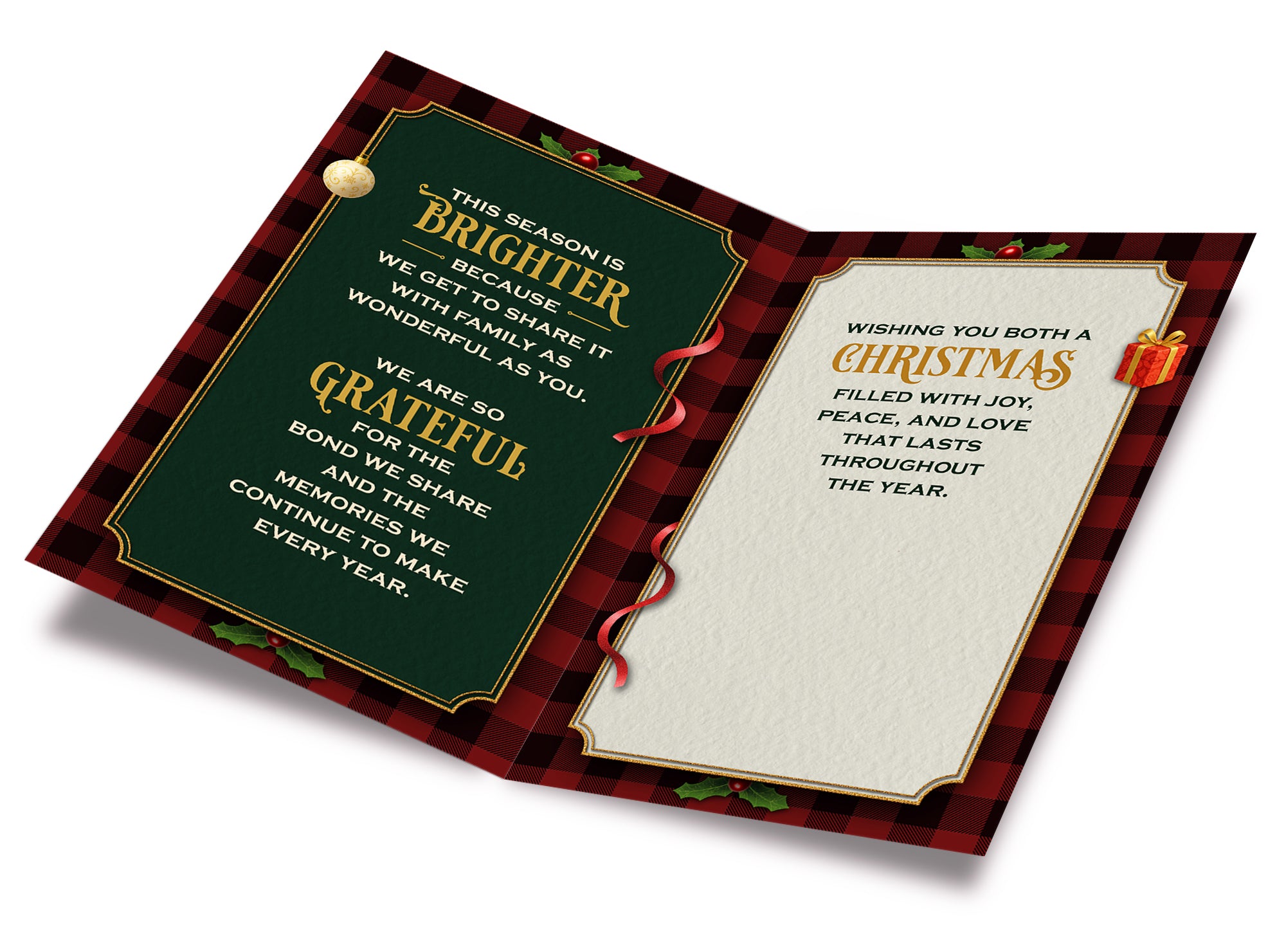 Sister and Brother In Law Christmas Card