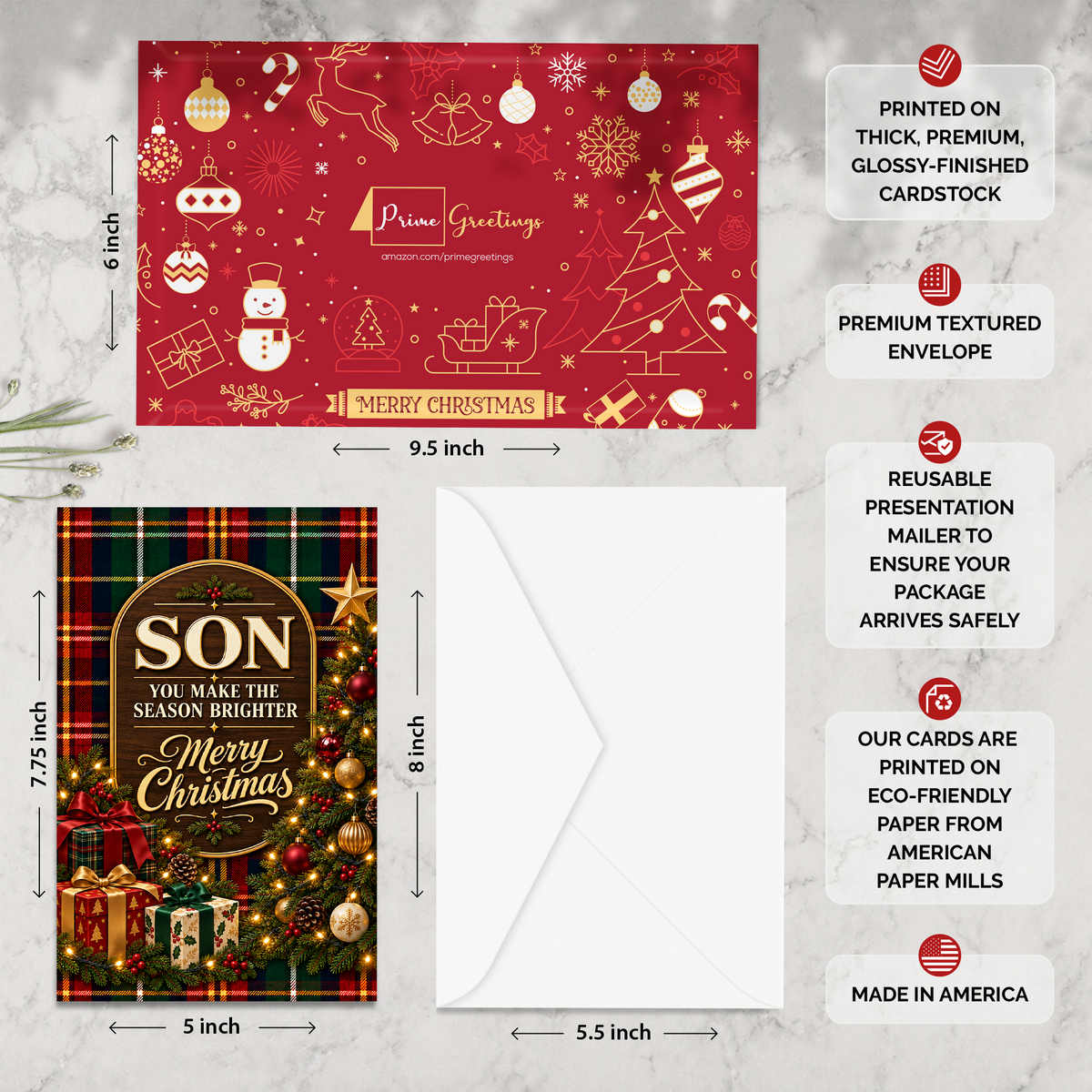 Son Christmas Card — infographic