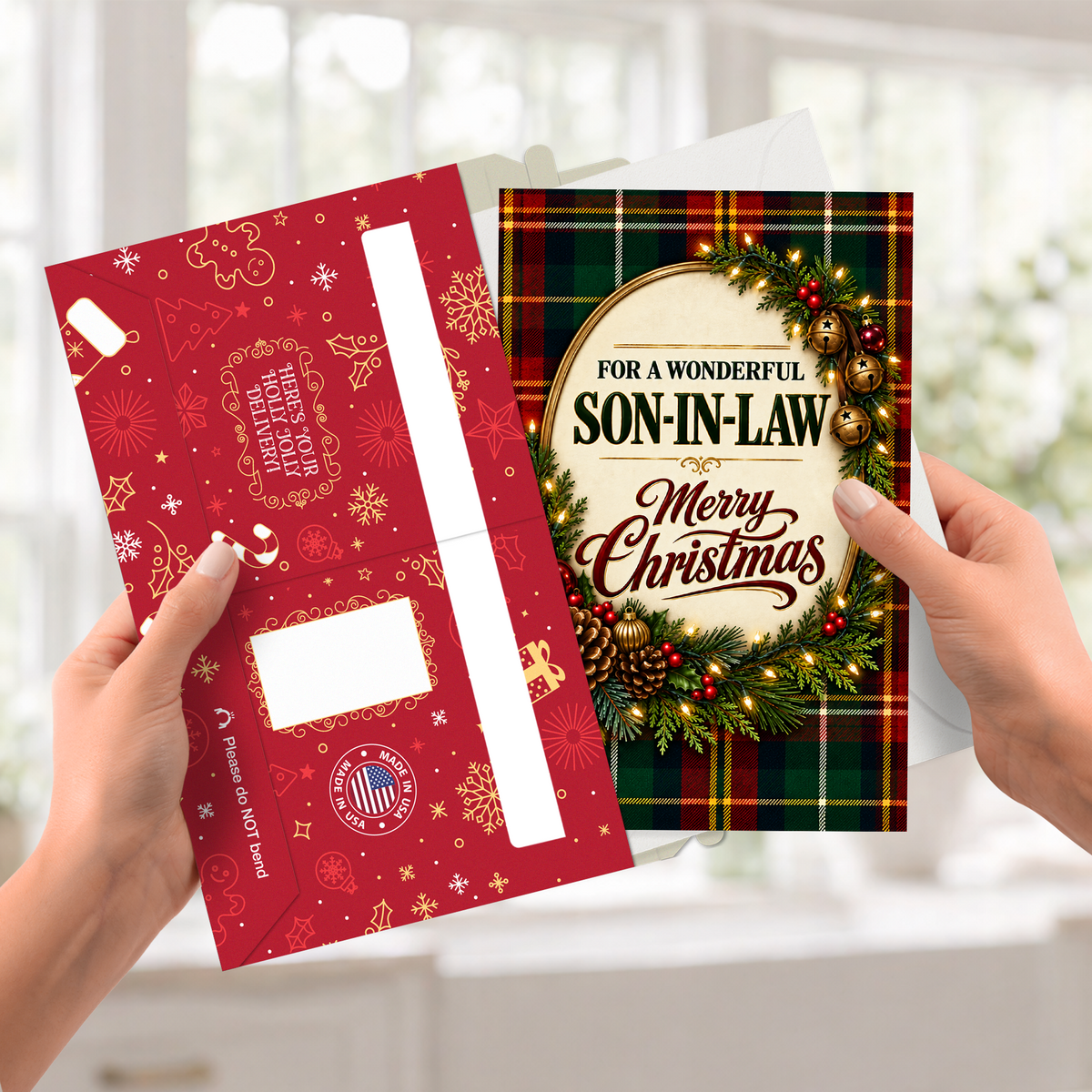 Son In Law Christmas Card — pullout