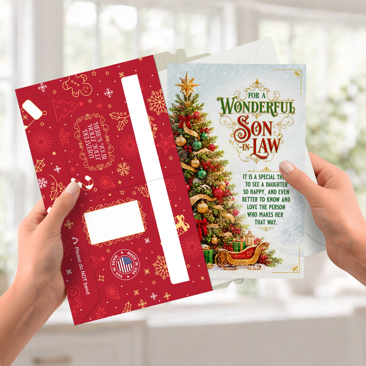 Son In Law Christmas Card — pullout