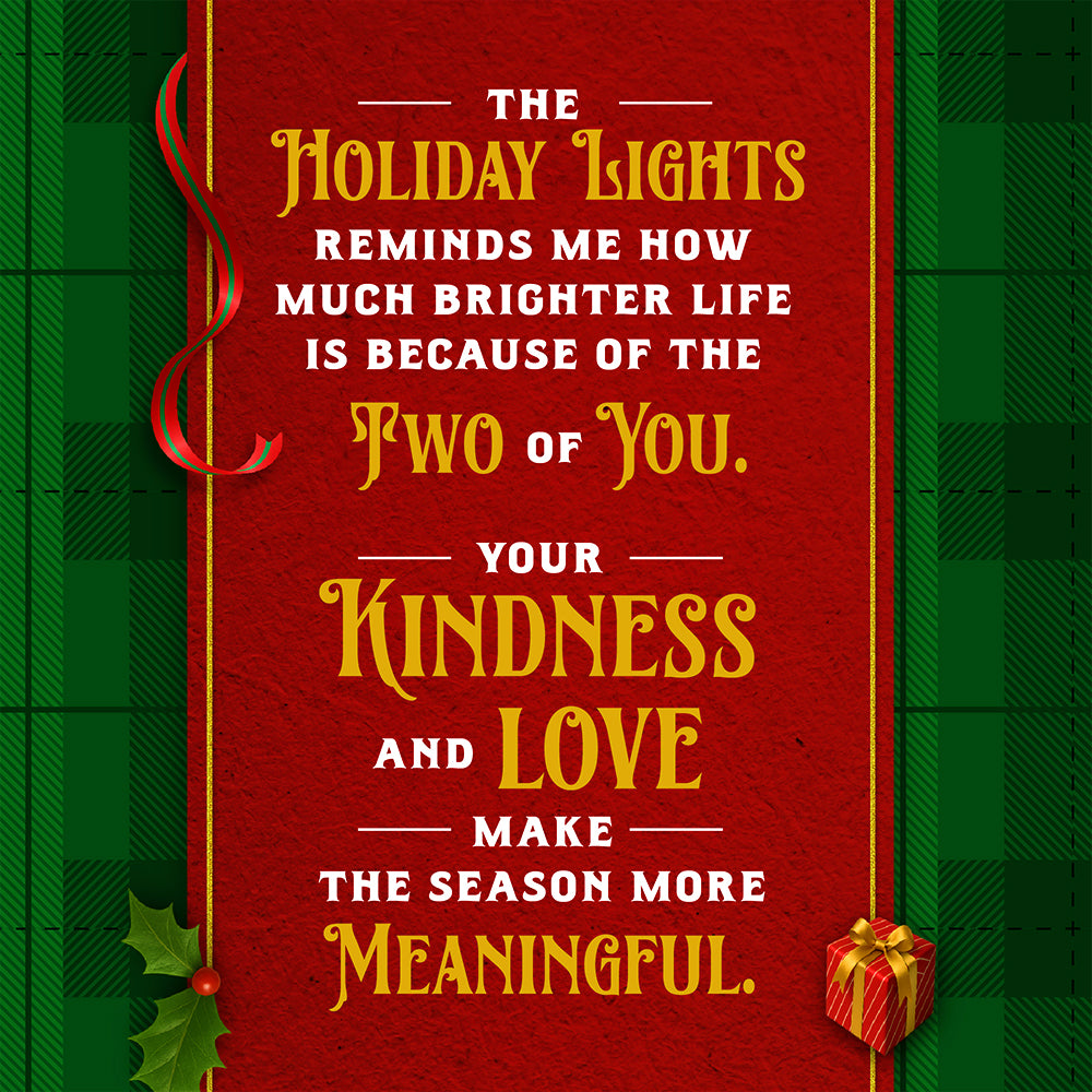 Son and Daughter in Law Christmas Card