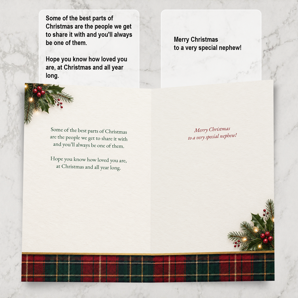 Nephew Christmas Card — inside