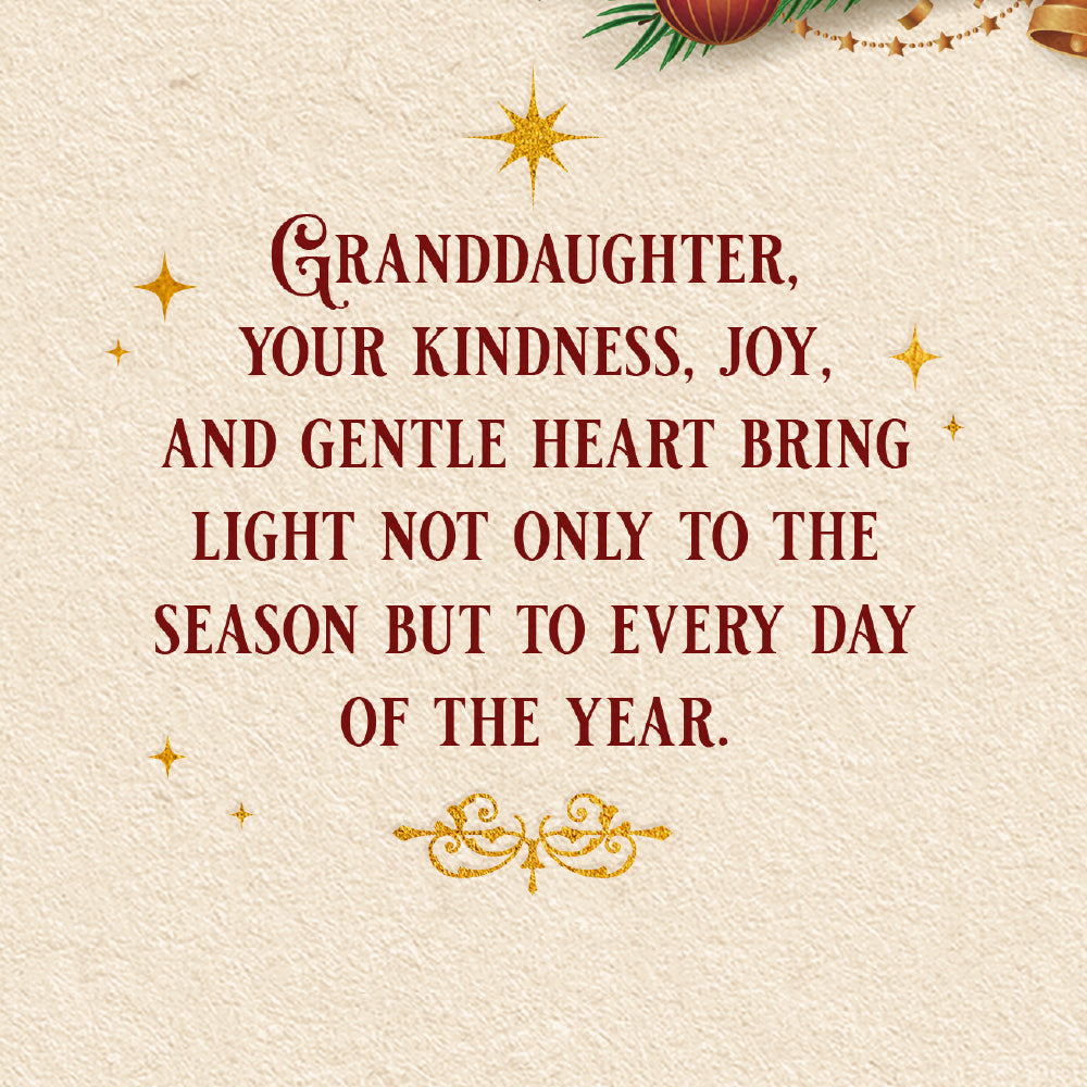 Granddaughter Christmas Card