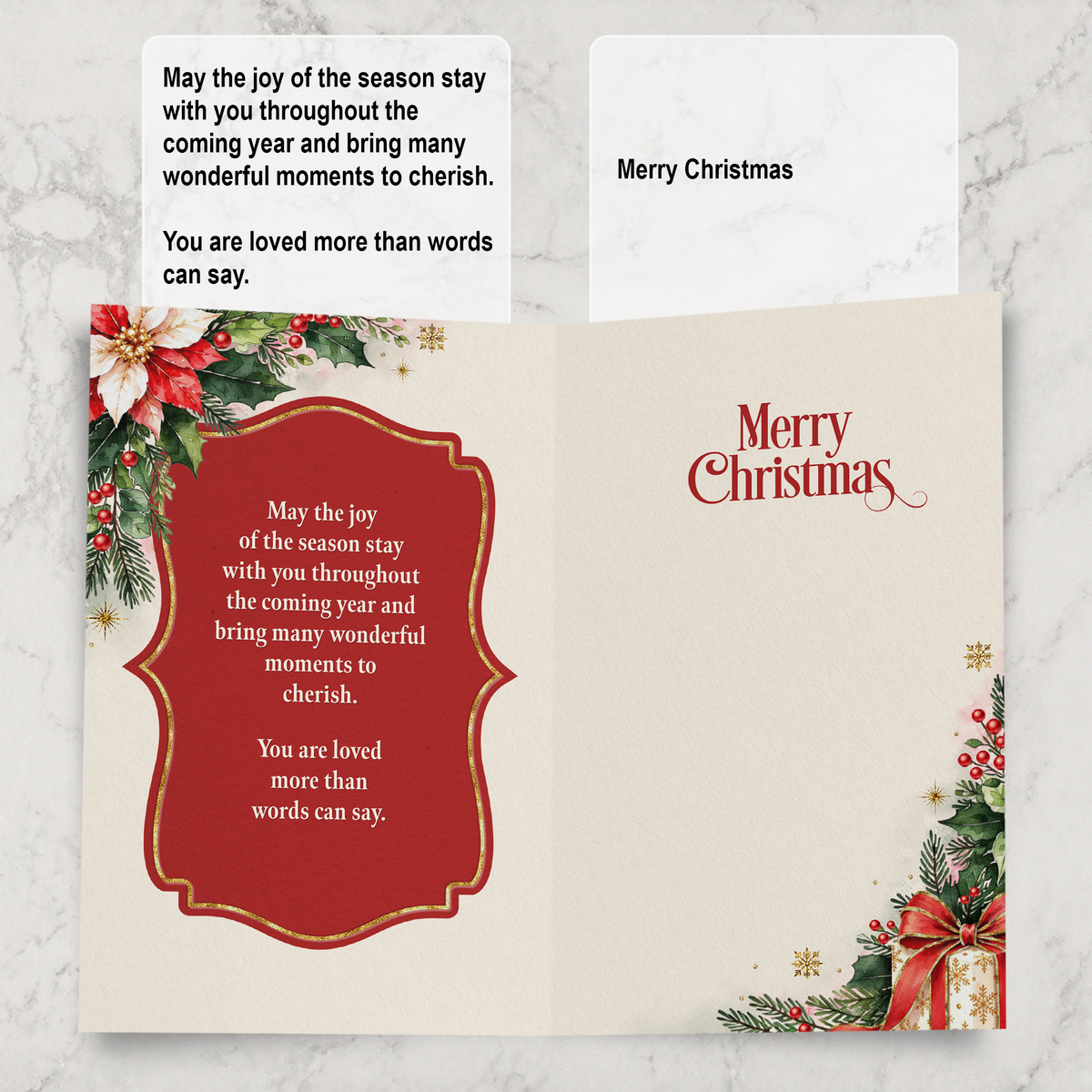 Granddaughter Christmas Card — inside