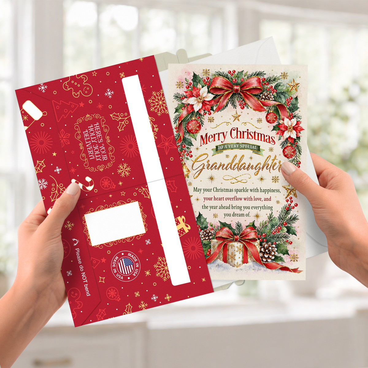 Granddaughter Christmas Card — pullout