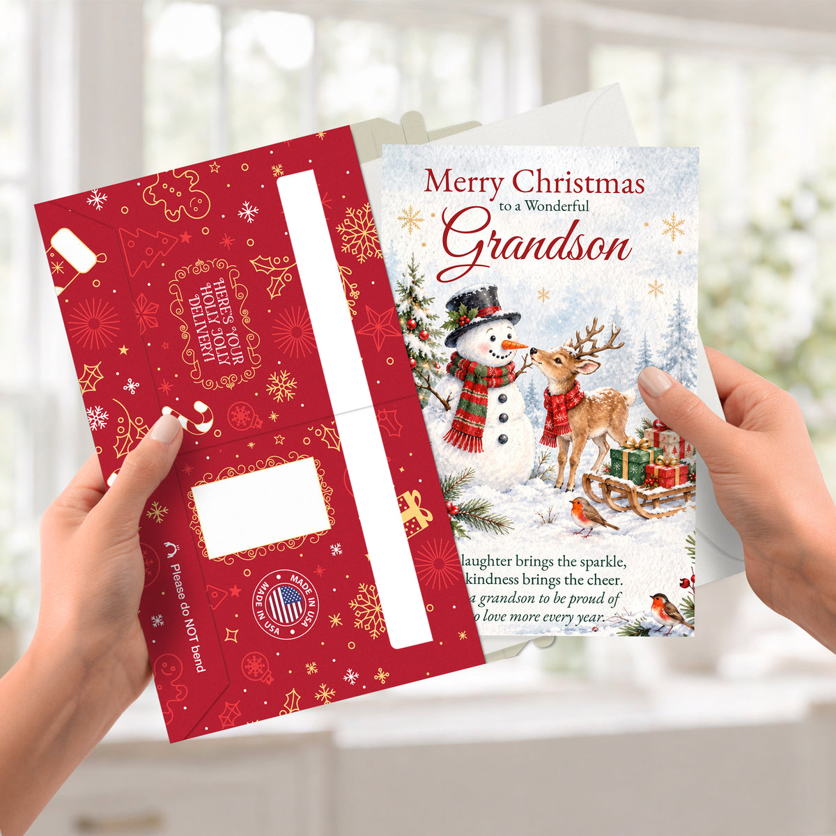 Grandson Christmas Card — Product Pull Out