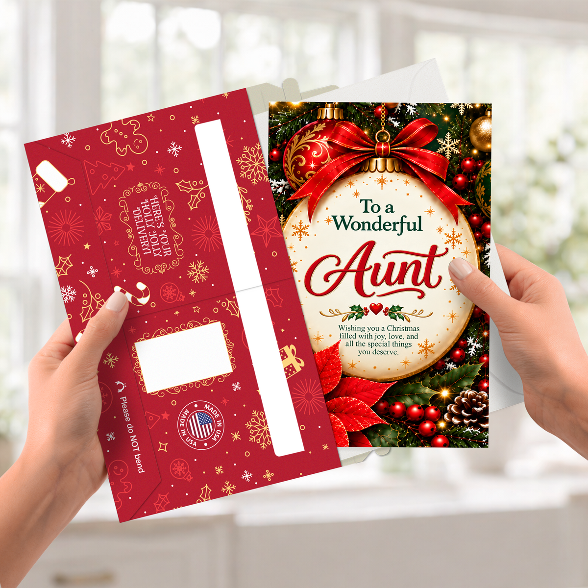 Aunt Christmas Card — pullout