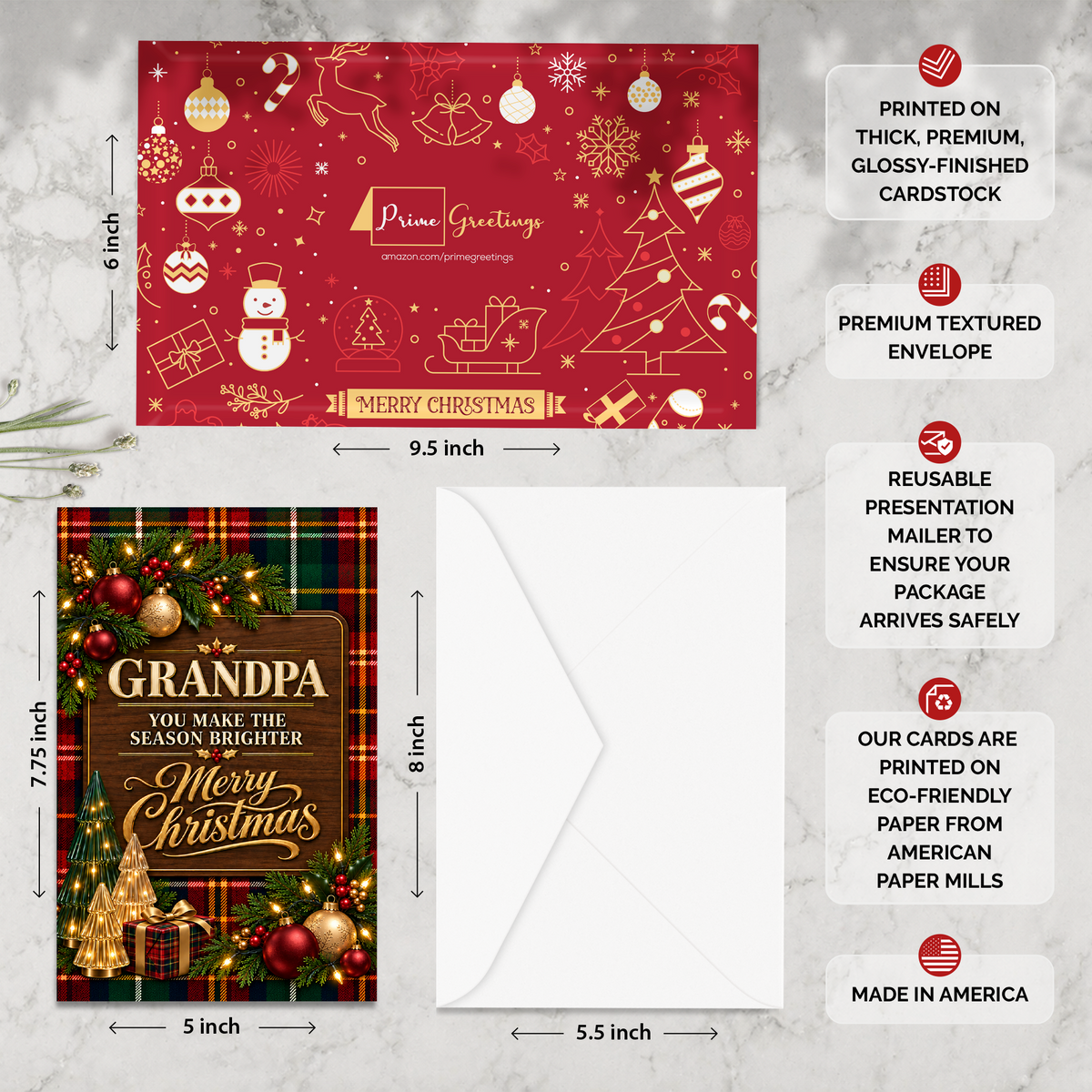 Grandpa Christmas Card — infographic