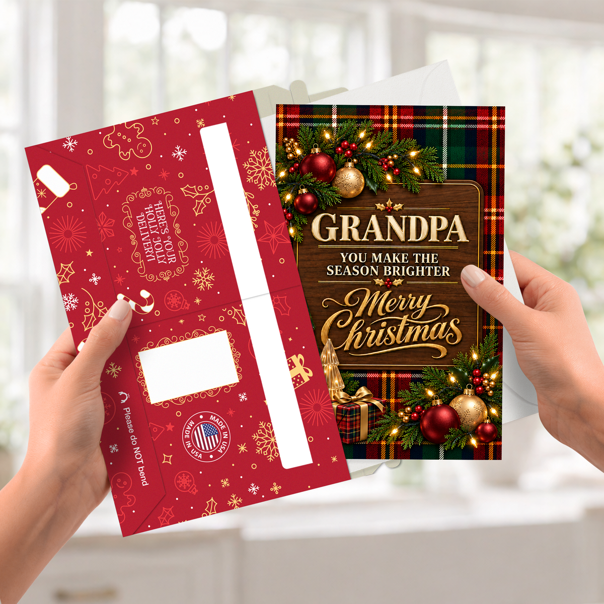 Grandpa Christmas Card — pullout