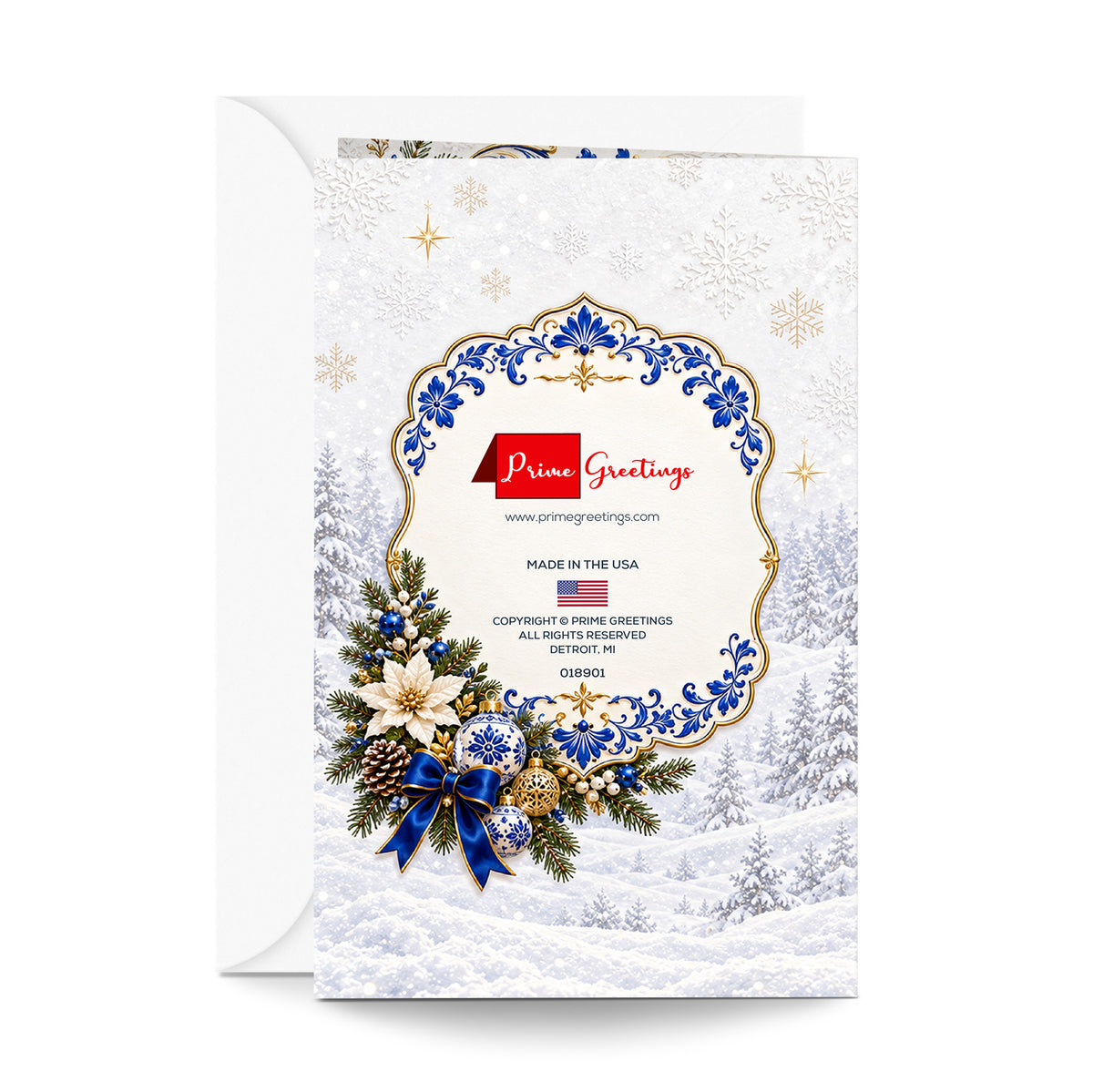 Spanish Christmas Card - Feliz Navidad — back