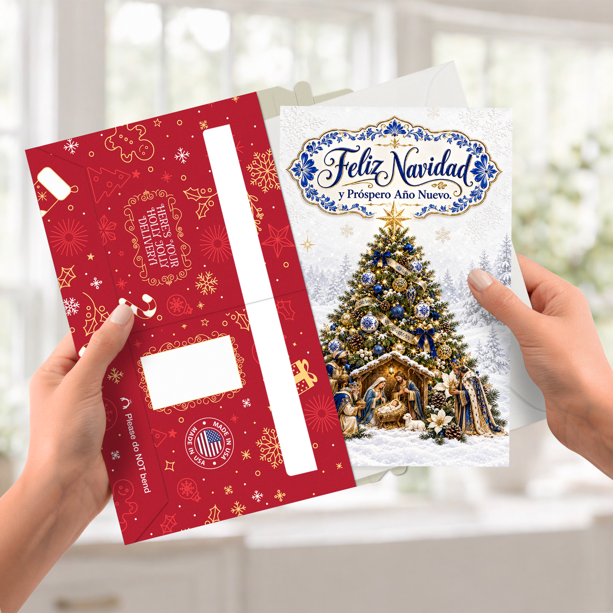 Spanish Christmas Card - Feliz Navidad — pullout