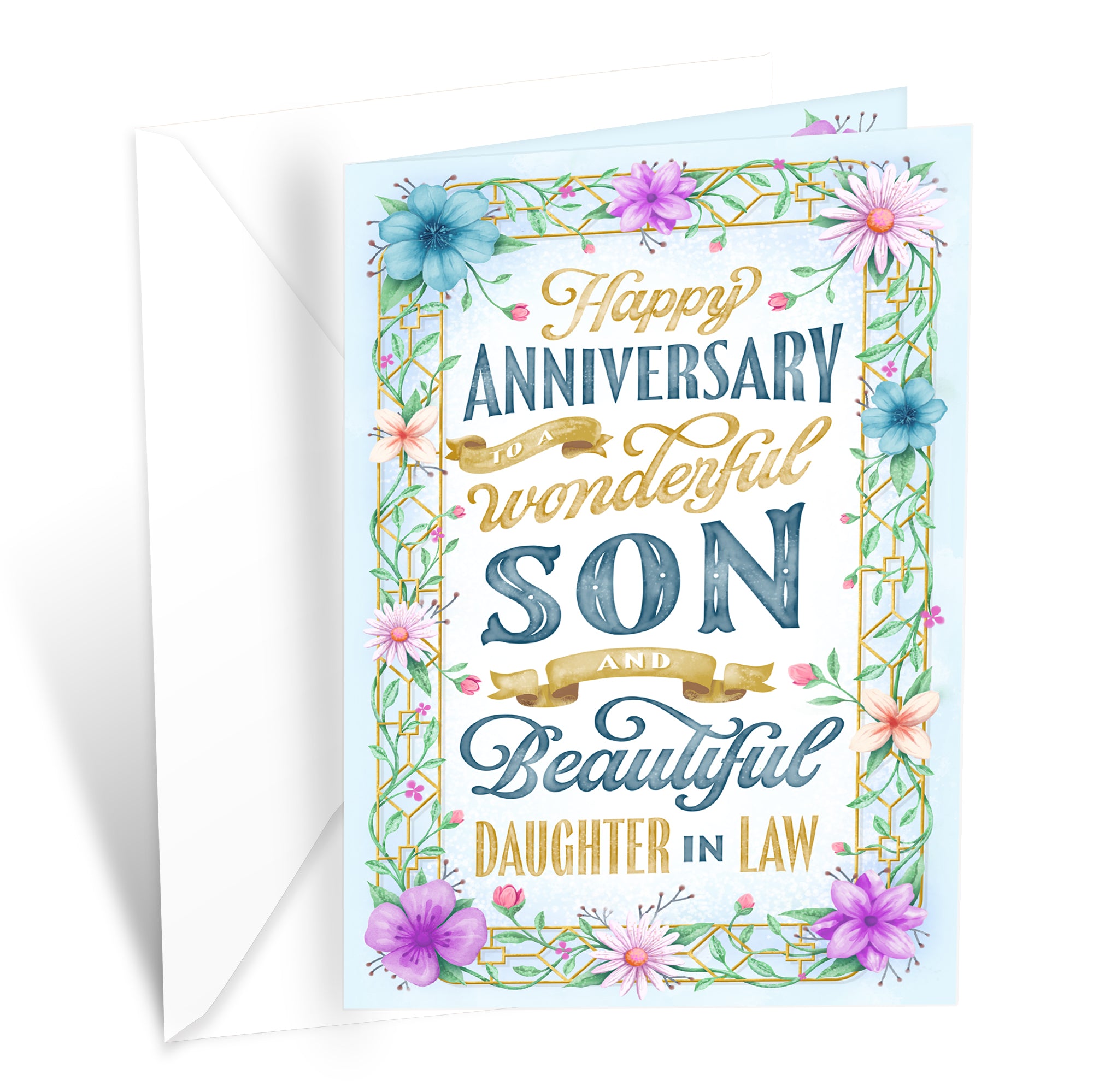 Son & Daughter In Law Anniversary Card