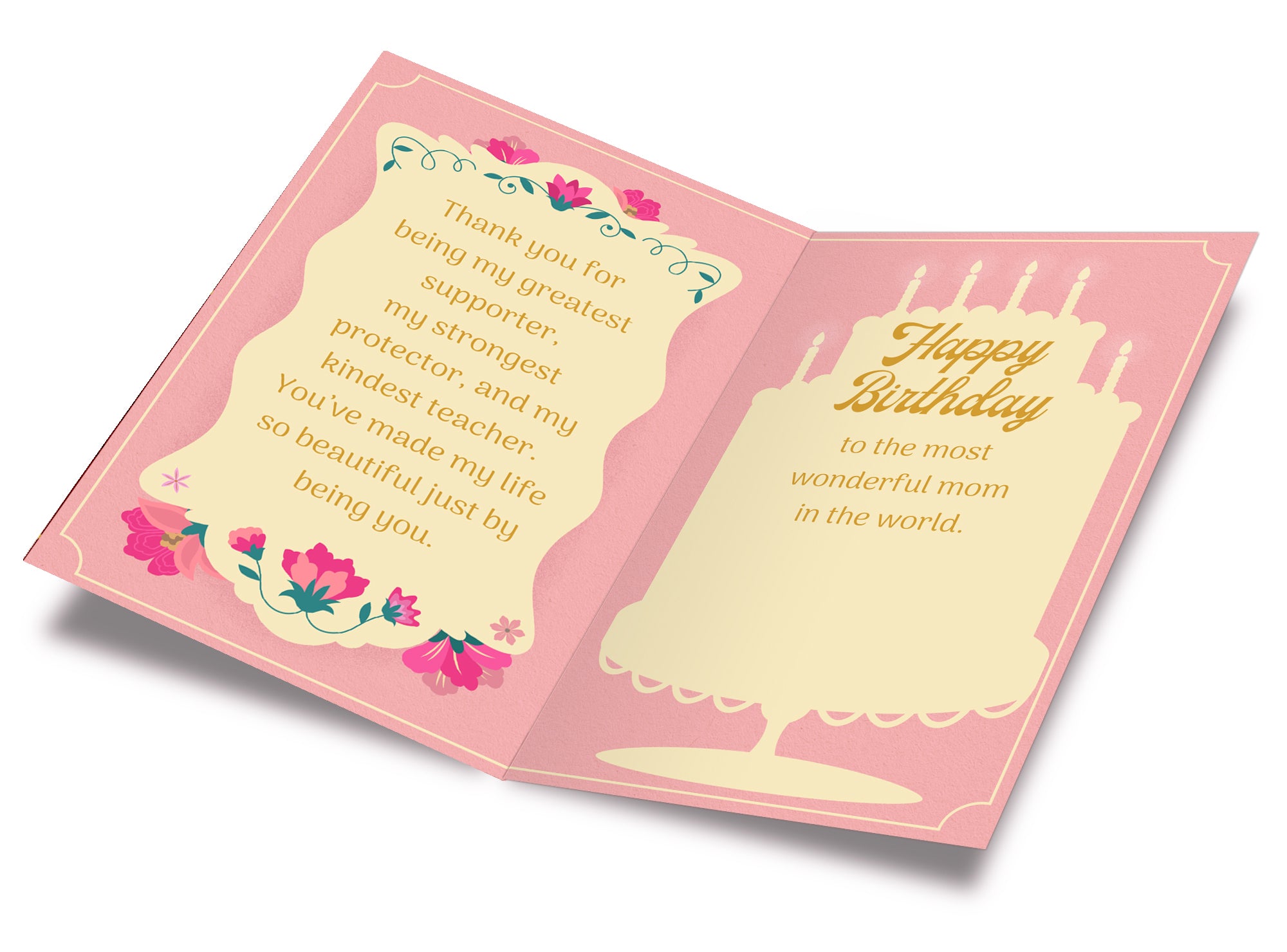 Birthday Card For Mom (Mother)