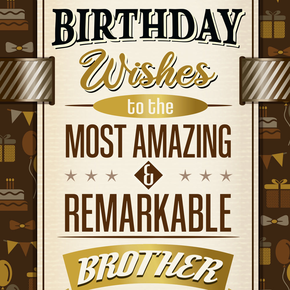 Brother Birthday Card