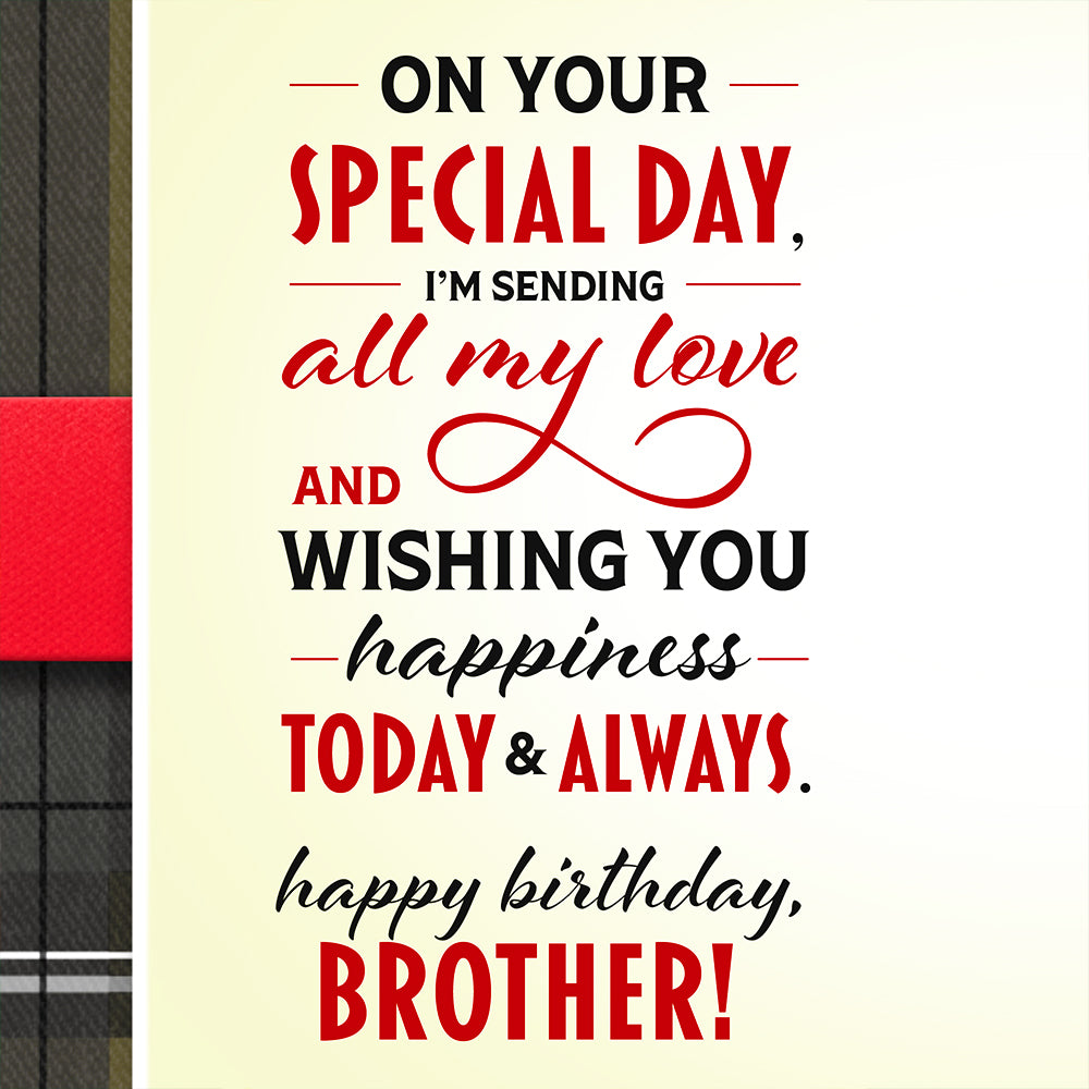 Brother Birthday Card