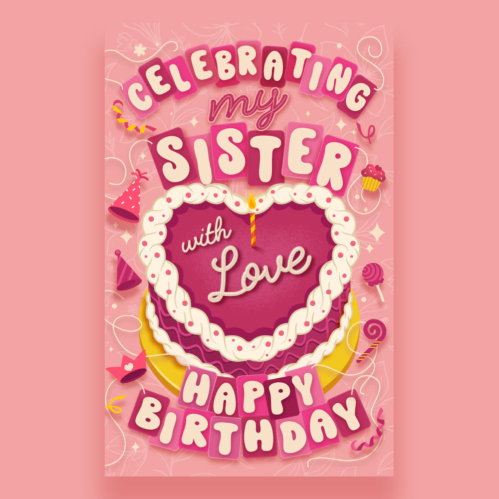 Birthday Card For Sister