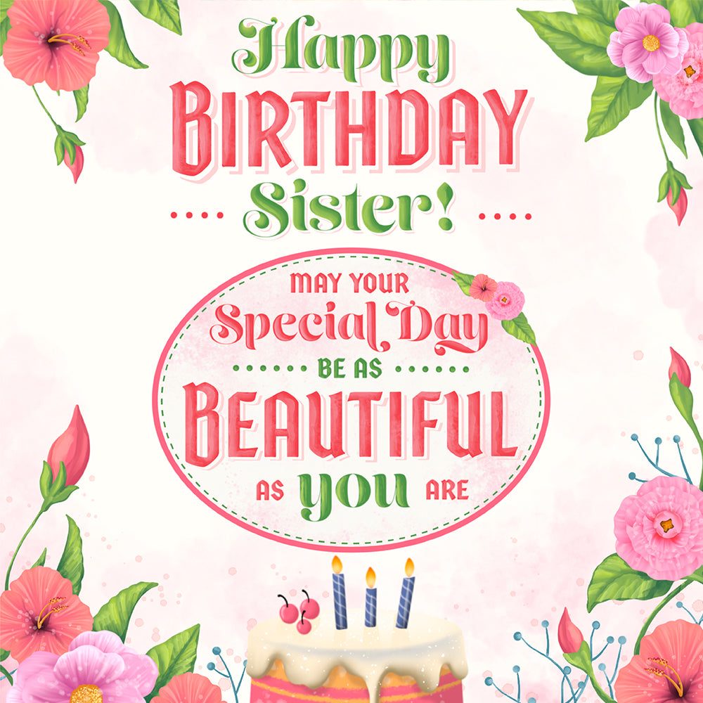 Sister Birthday Card