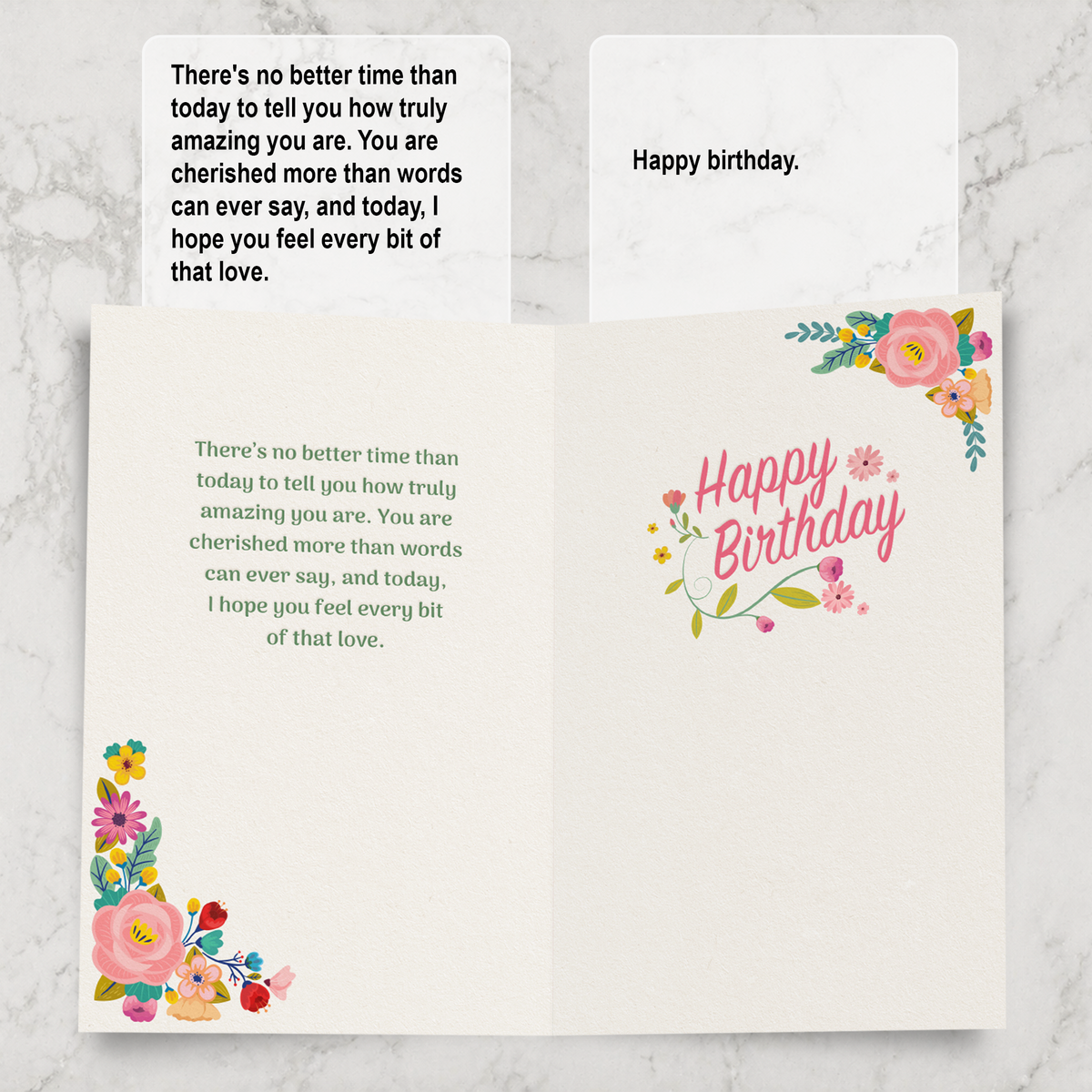 Sister Birthday Card — inside