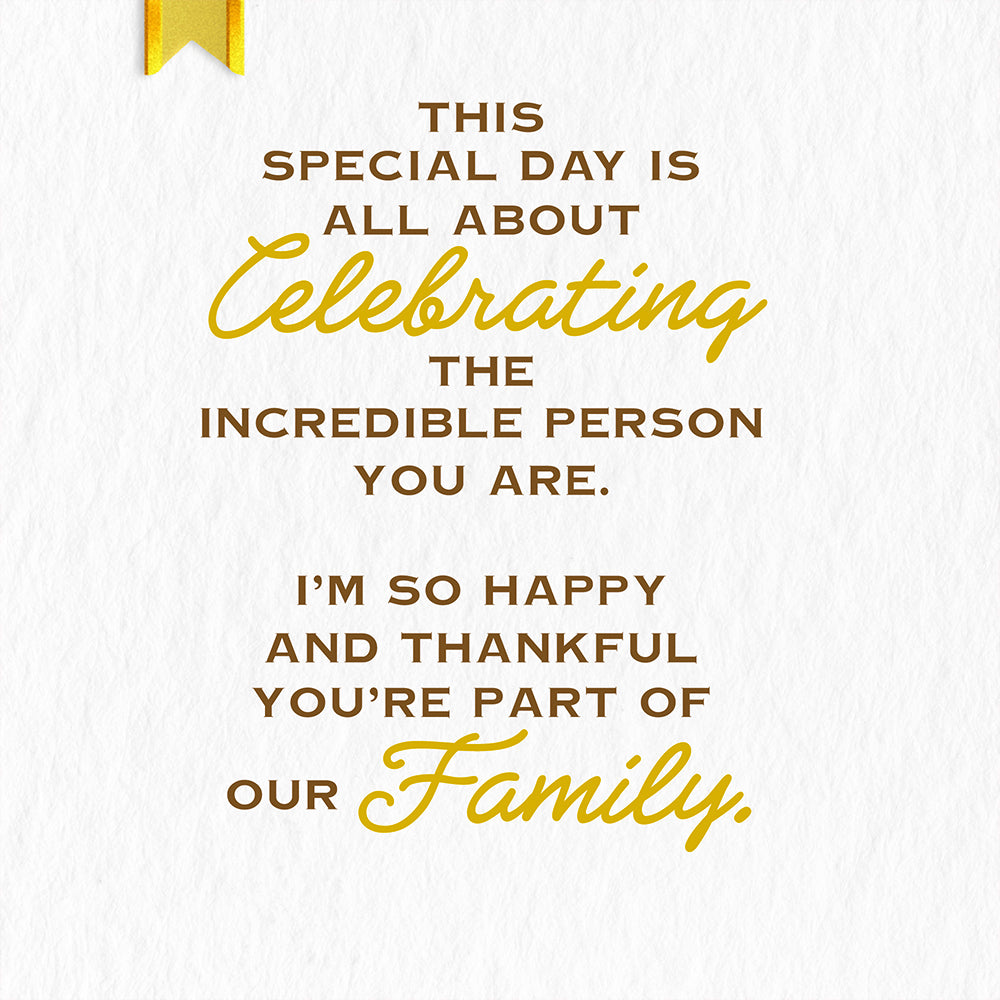 Son In Law Birthday Card
