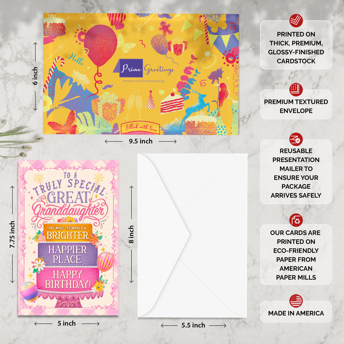 Great Granddaughter Birthday Card — infographic
