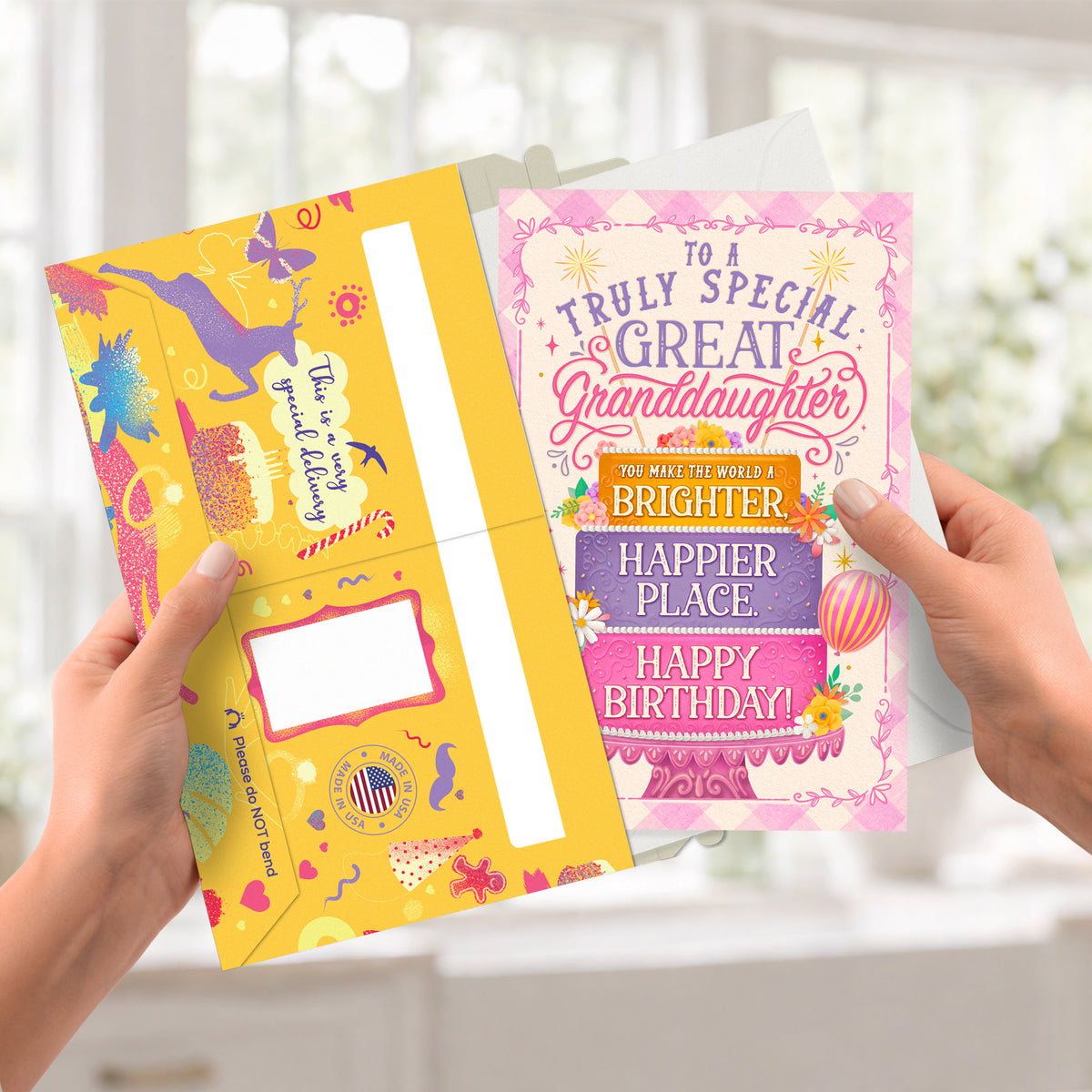 Great Granddaughter Birthday Card — pullout