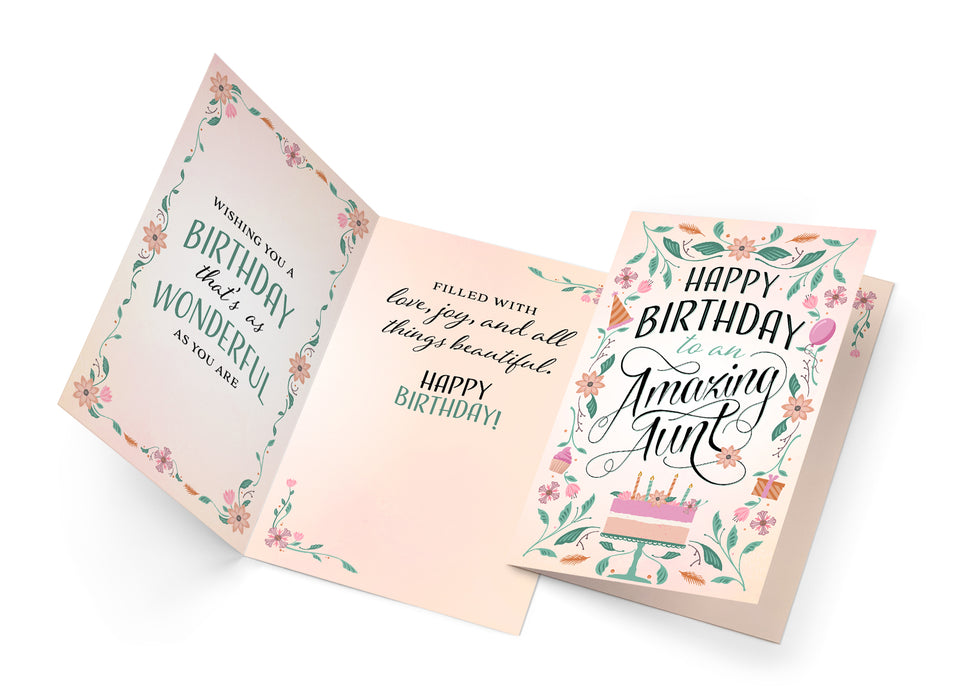 Happy Birthday Card For Aunt