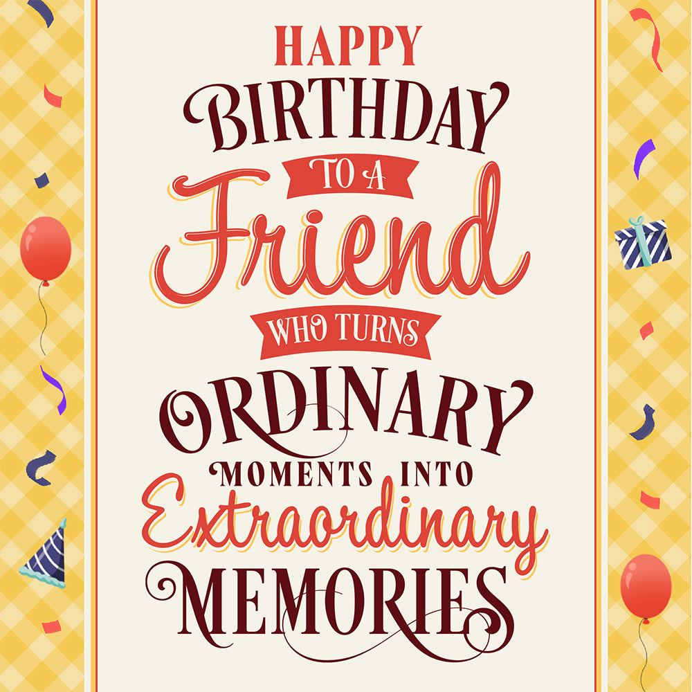 Friend Birthday Card