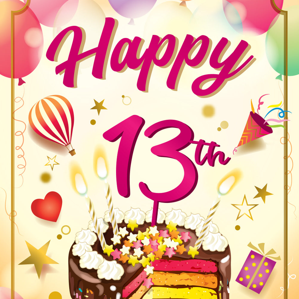 13th Birthday Card