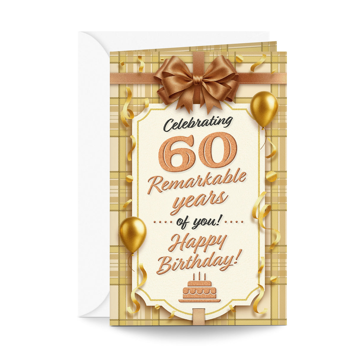60th Birthday Card — front