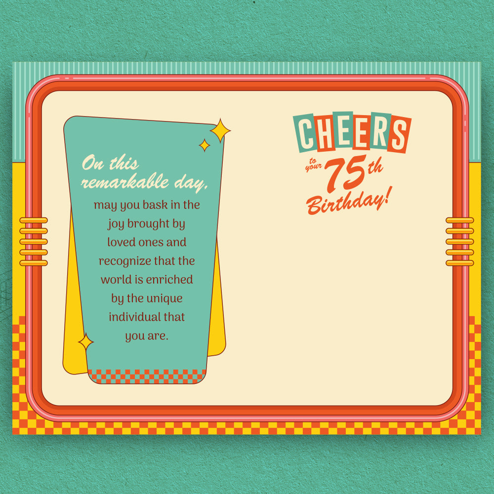 75th Birthday Card