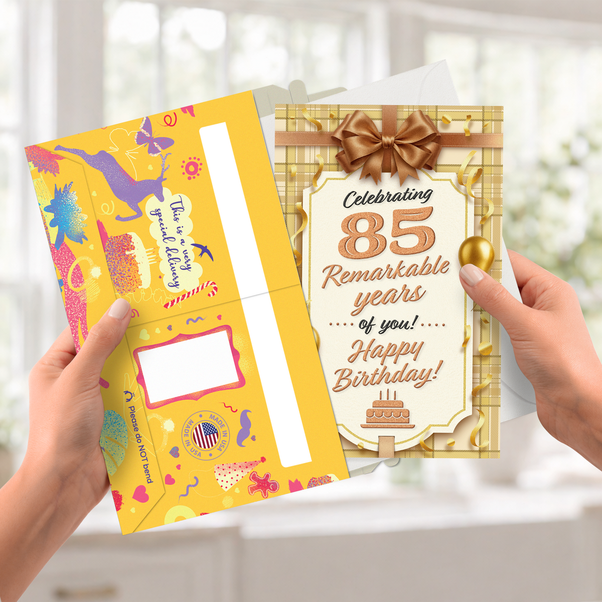 85th Birthday Card — pullout