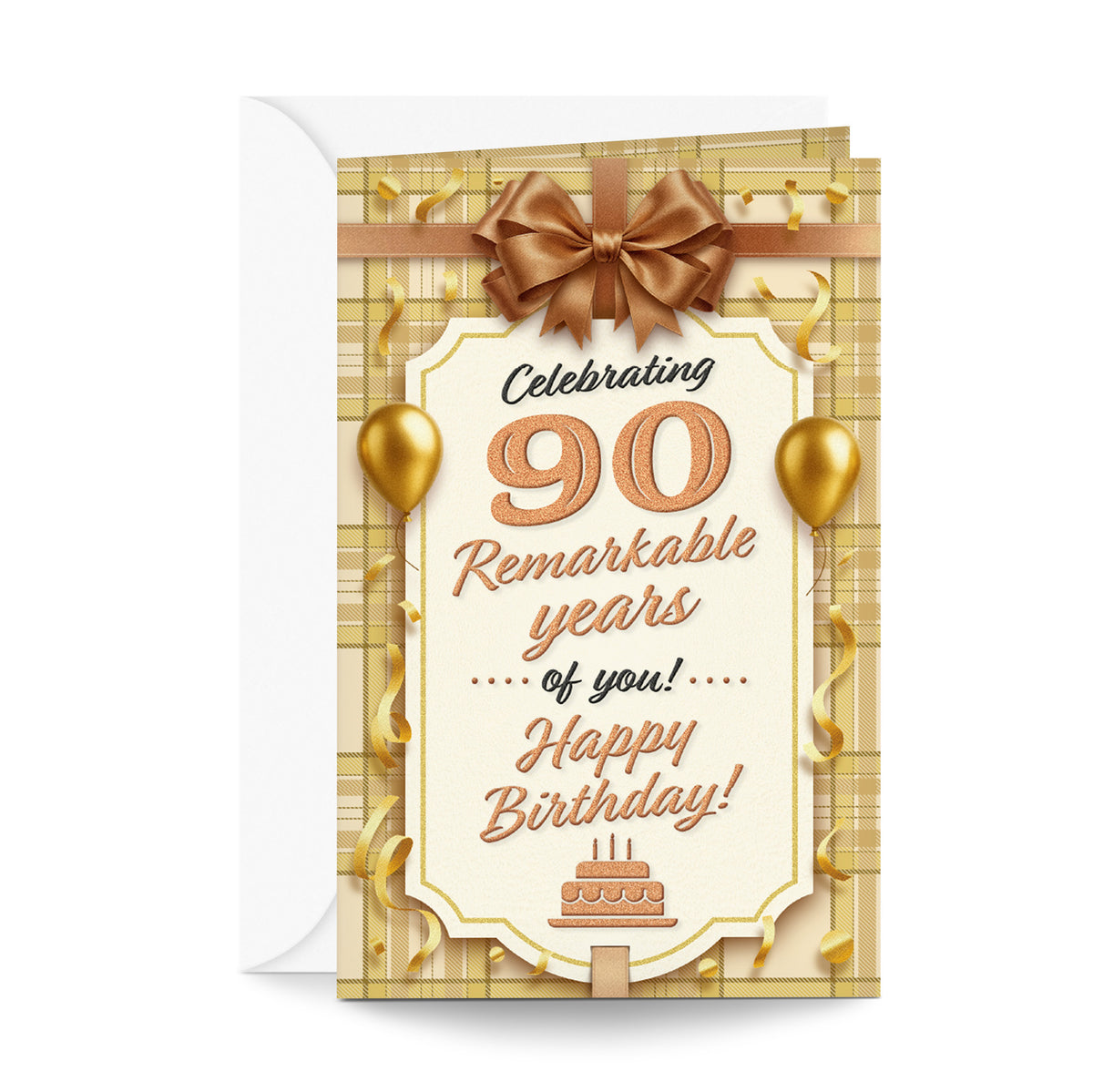 90th Birthday Card — front