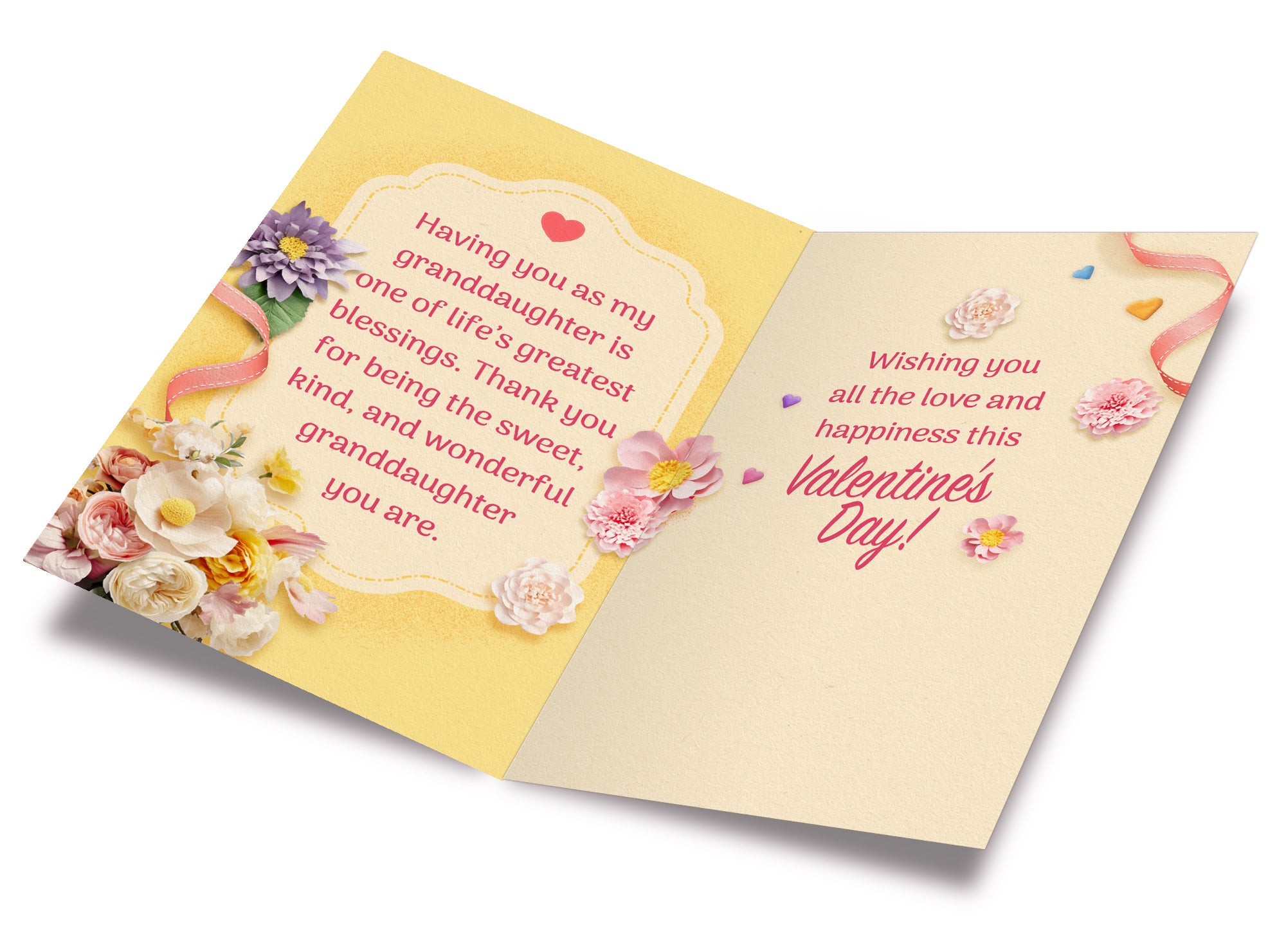 Granddaughter Valentine's Card