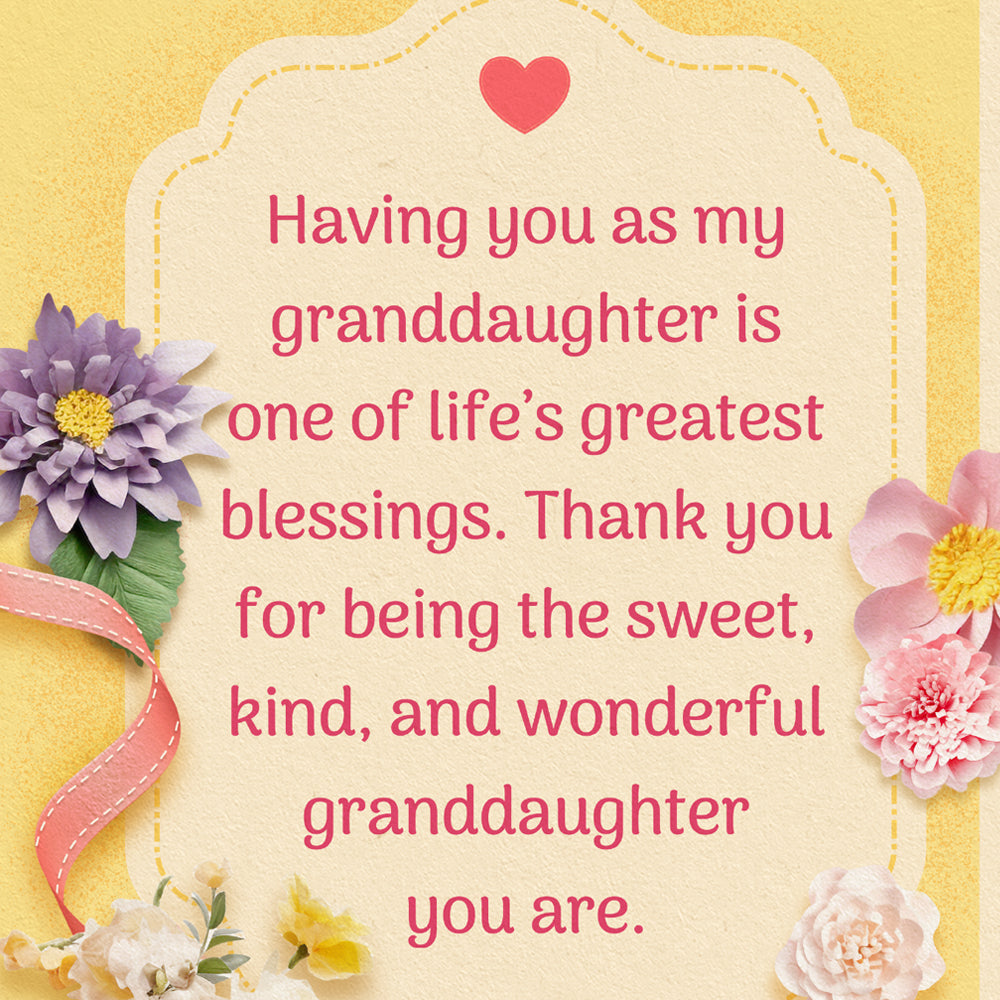 Granddaughter Valentine's Card