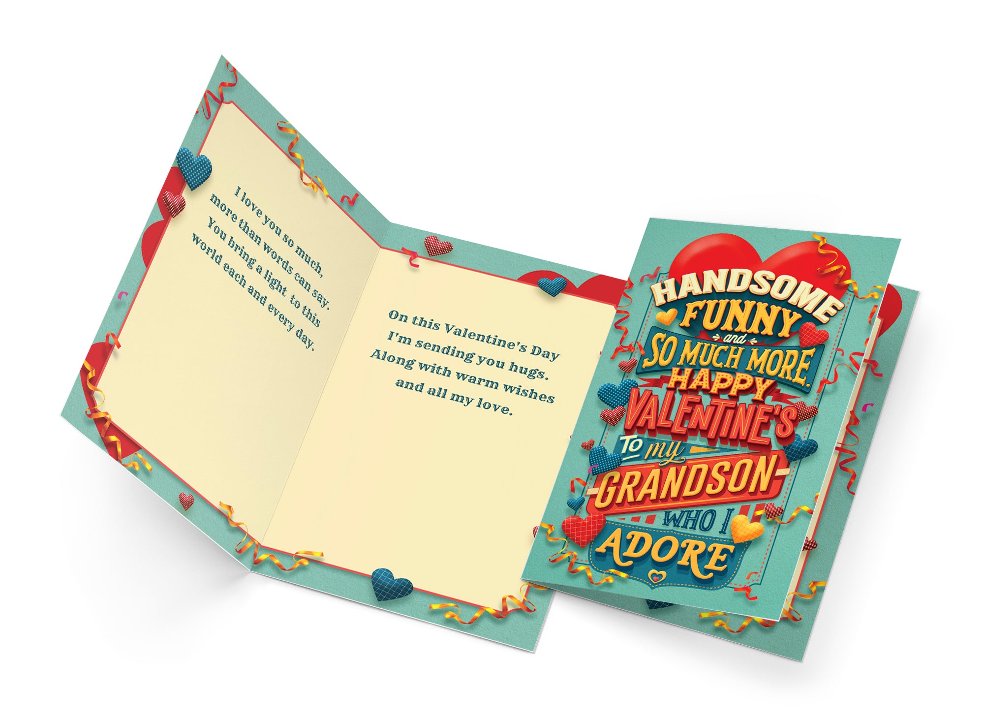 Valentine's Day Card For Grandson