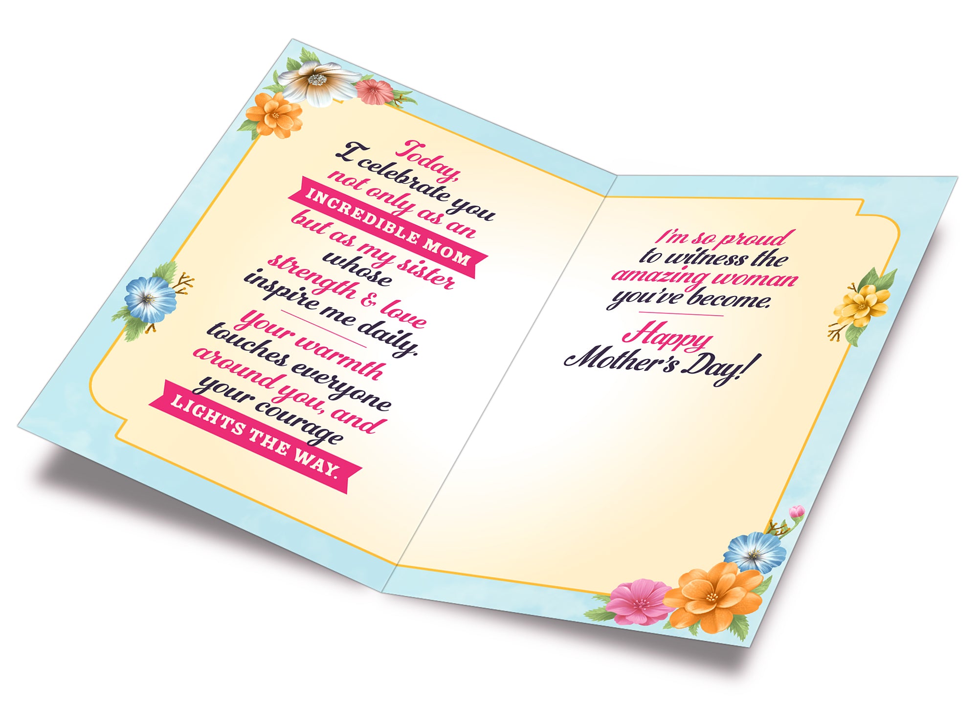 Sister Mother's Day Card