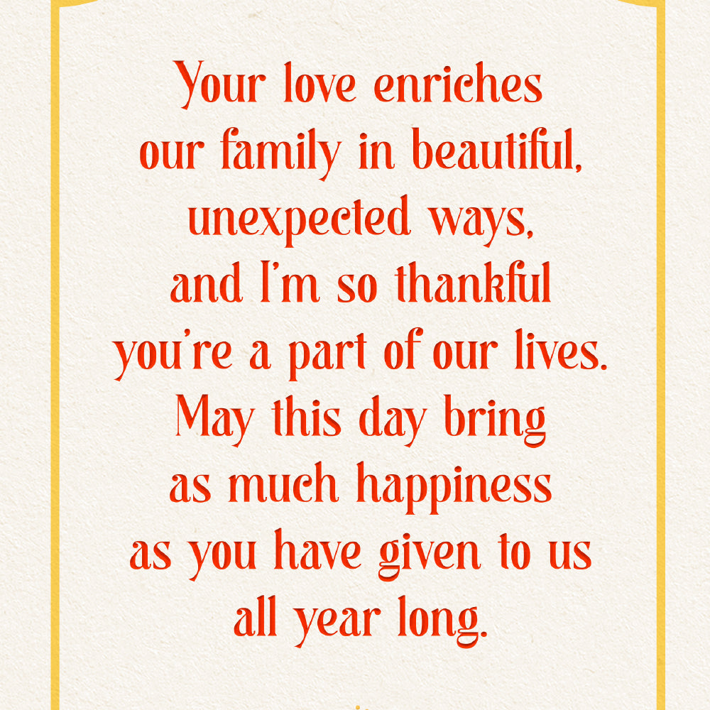 Daughter In Law Mother's Day Card