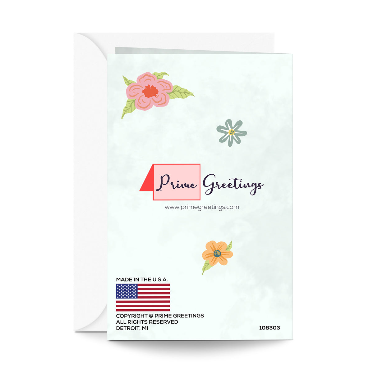 Baby Shower Congratulations Card — back