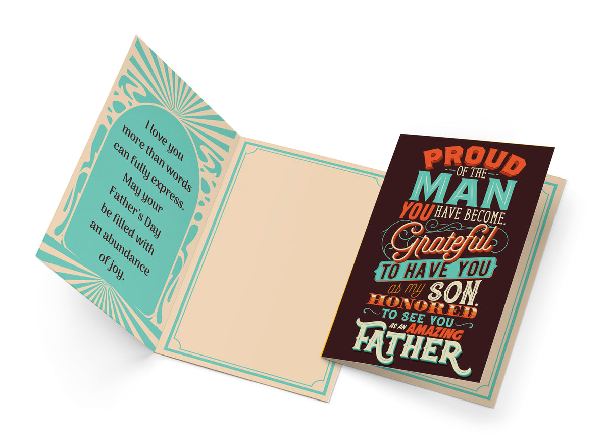 Father's Day Card For Son — open-card