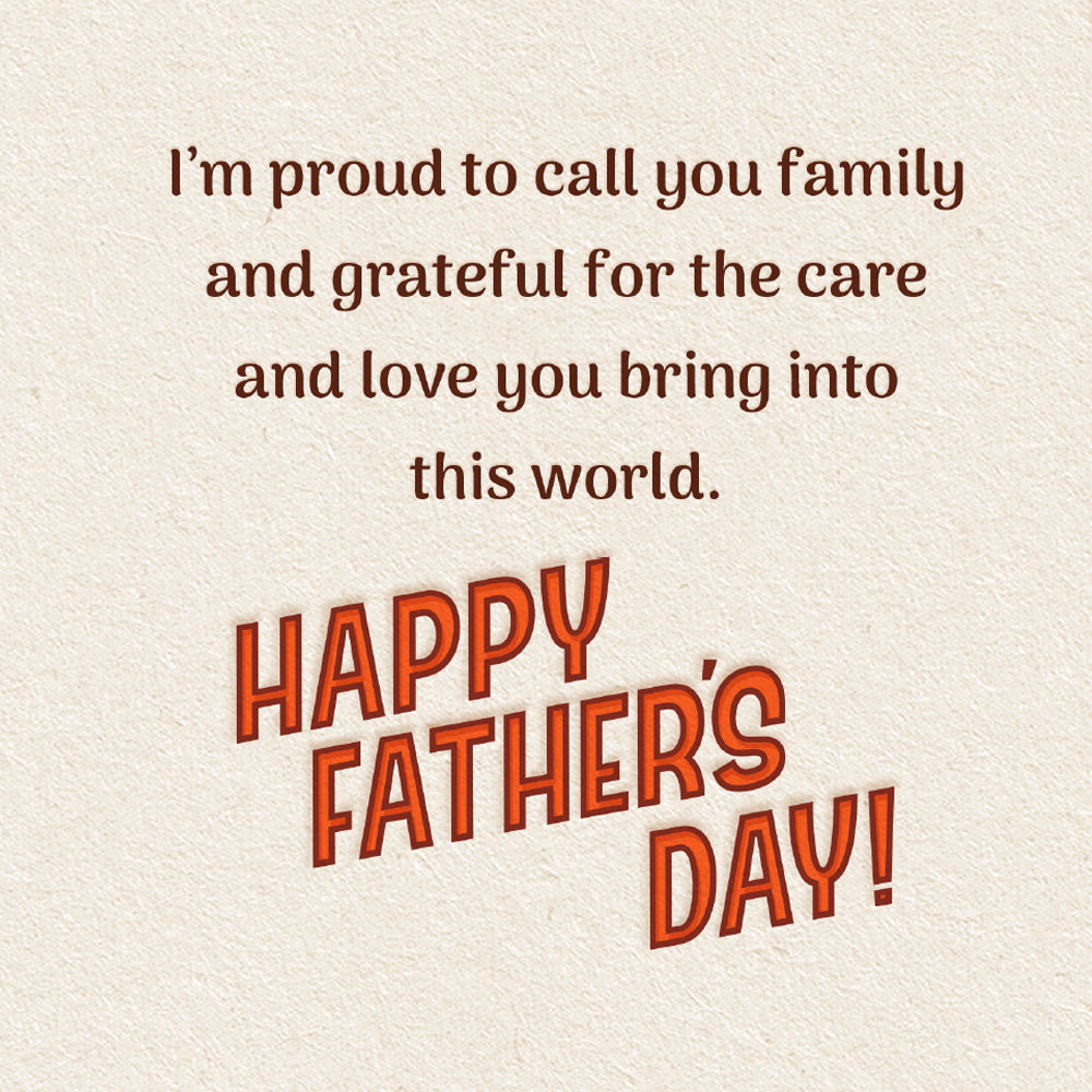 Son In Law Father's Day Card