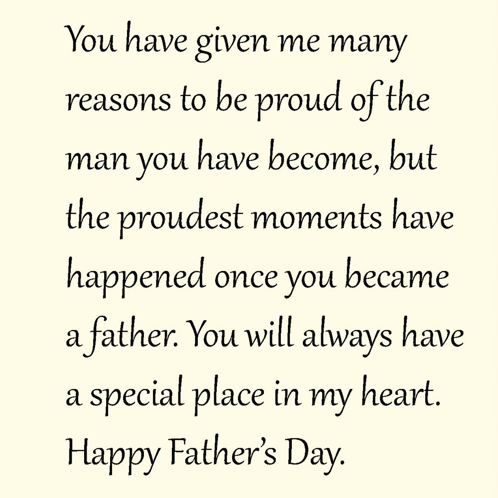 Father's Day Card For Grandson — inside
