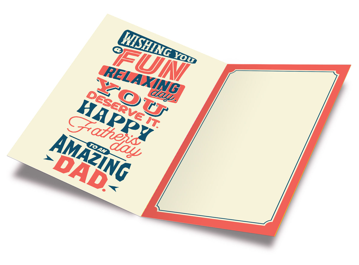 Father's Day Card — open card inside