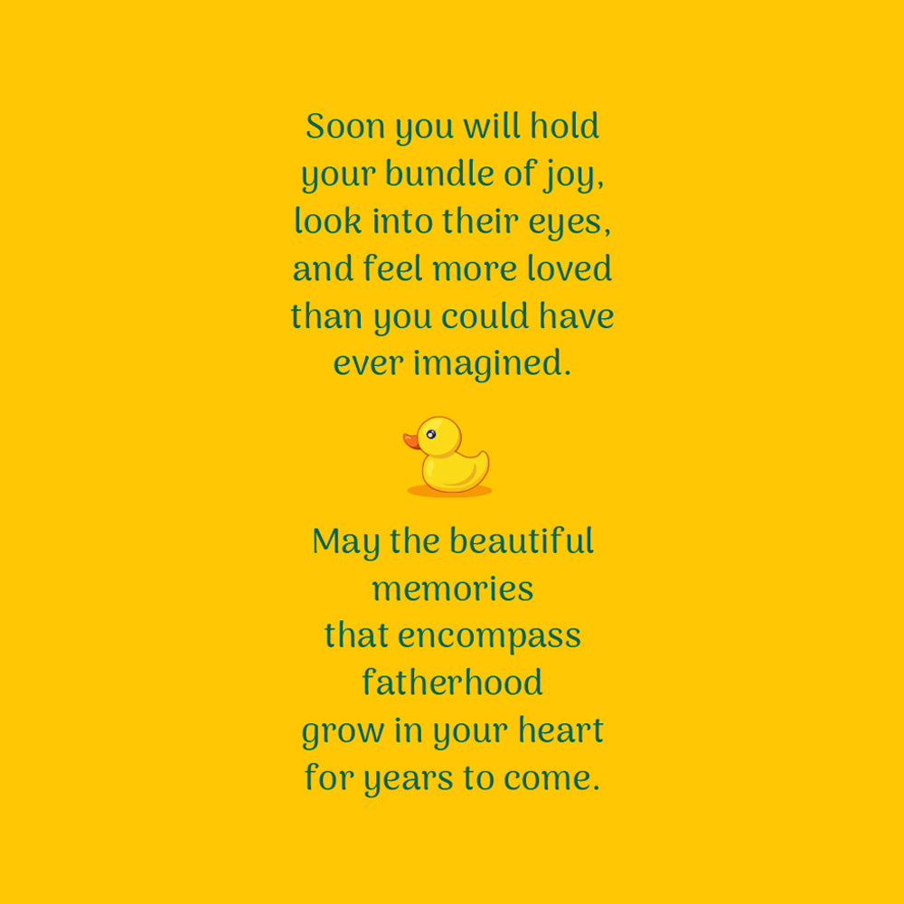 Father's Day Card For Father To Be — inside
