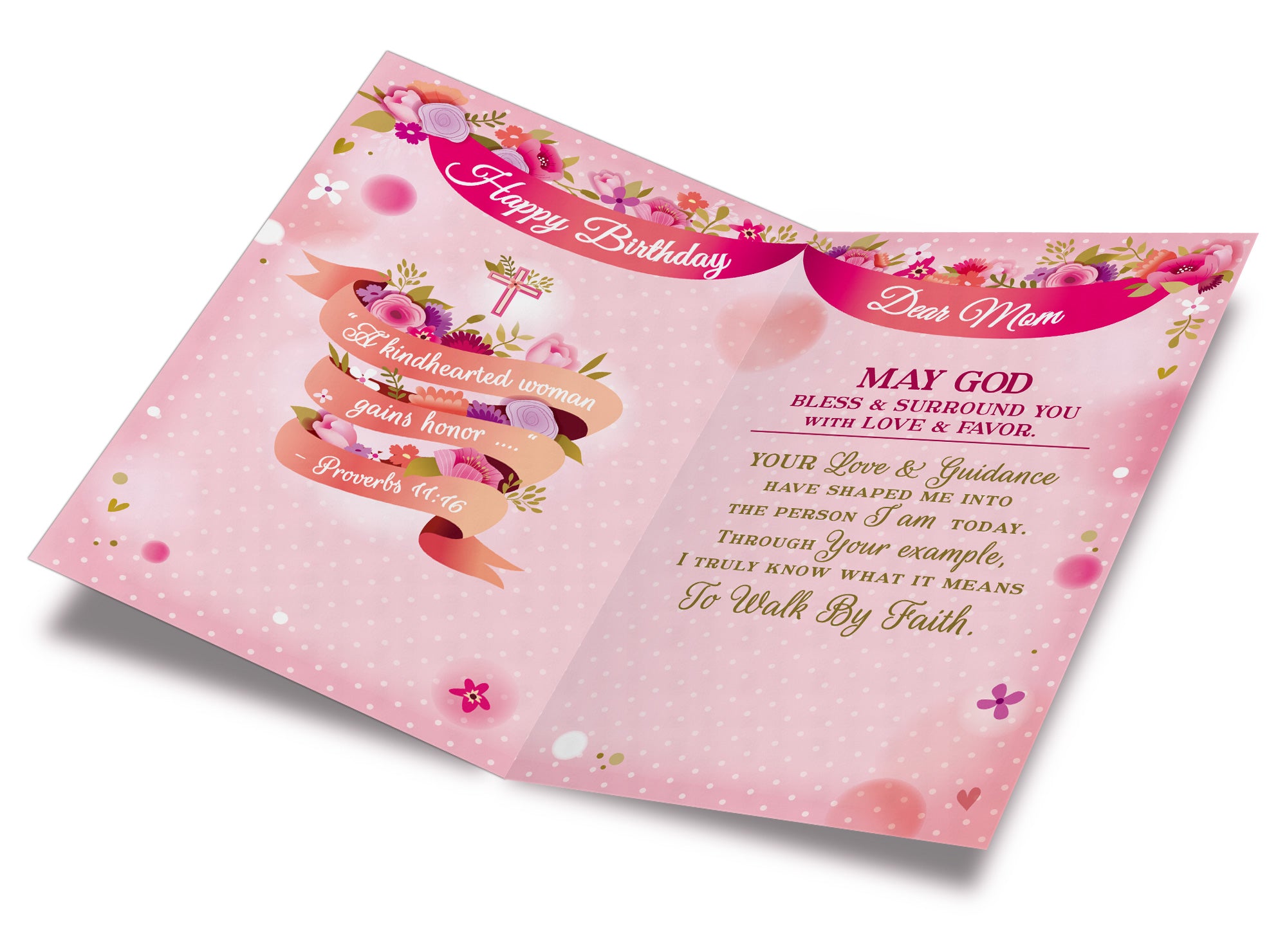 Religious Birthday Card For Mom