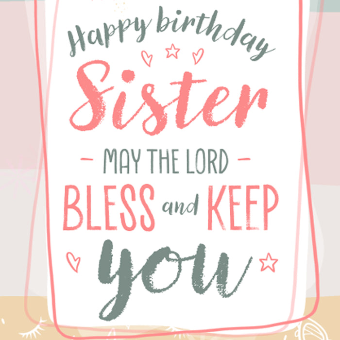 Religious Birthday Card For Sister