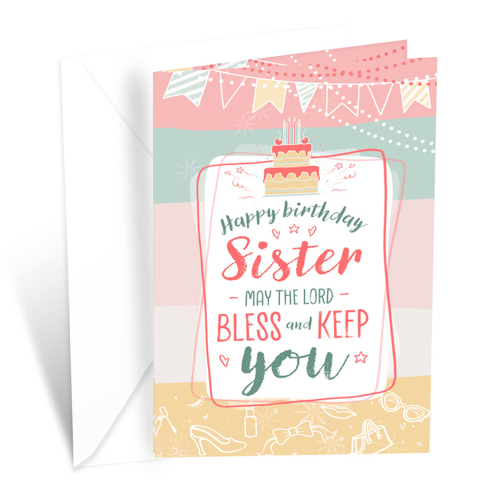 Religious Birthday Card For Sister